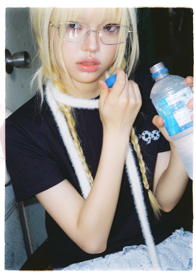 90 로고 도트 티 