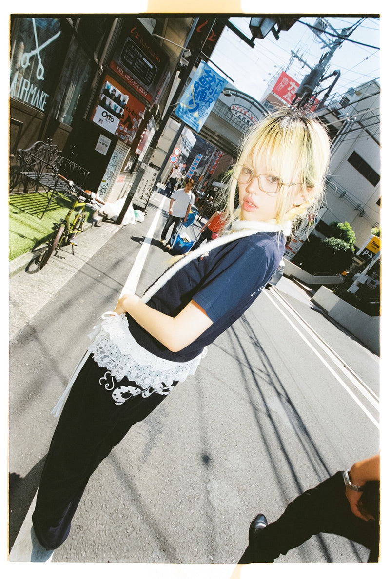 90 로고 도트 티 