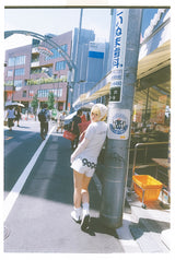 90 로고 도트 티 