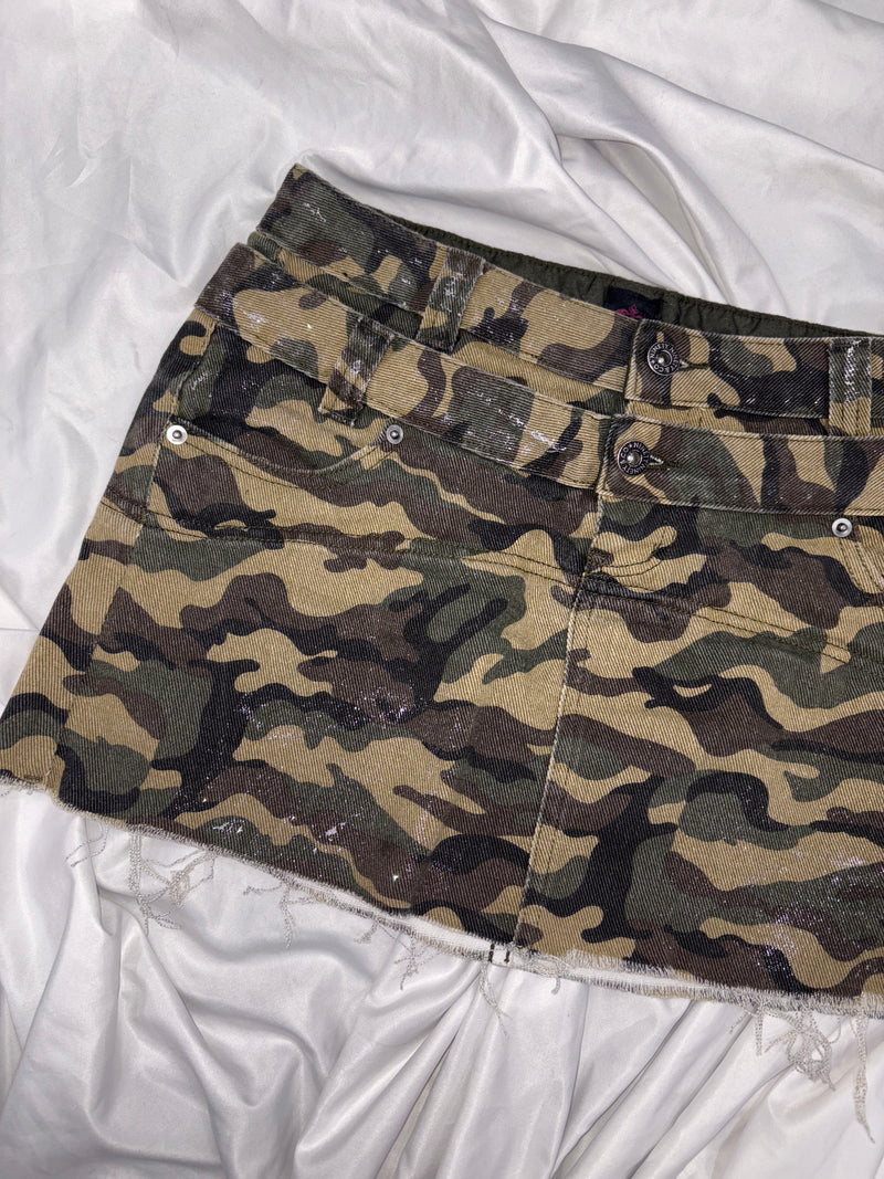 Double Waist Glitter Skirt