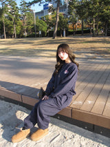 Gradation butterfly logo sweat 