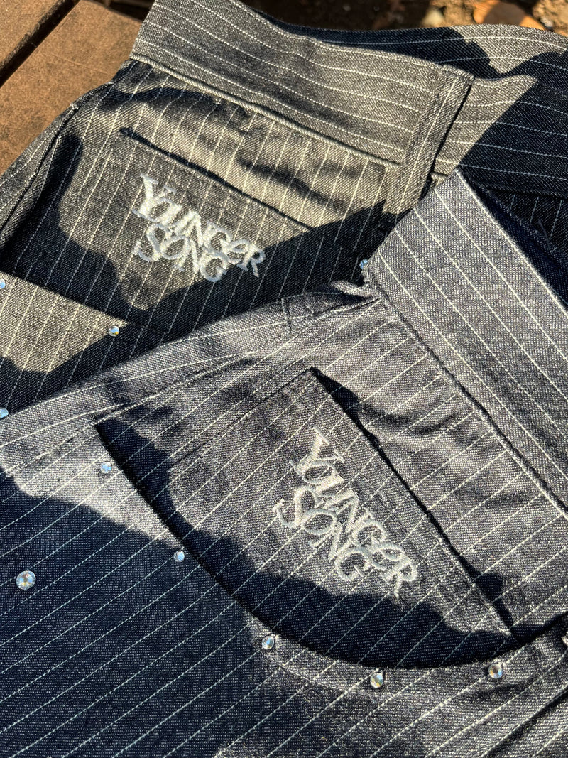 YS stripe denim