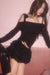 Lace ribbon tops（Knit tops）