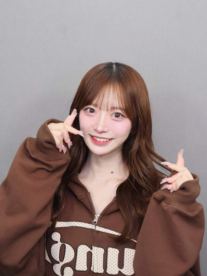 다양한 패턴의 yung 로고 집업 후디 