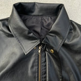 Fake Leather Zip Jacket