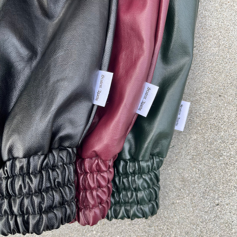 Fake Leather Zip Jacket