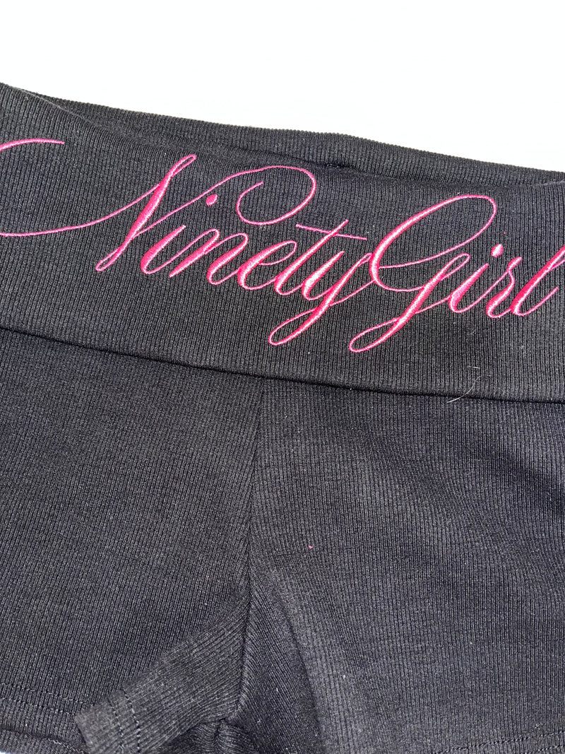 Cross Logo Studded Micro Shorts – YZ