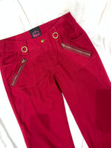 Rayon Linen Low-Rise Pants