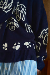 low gauge reversible dog sweater