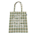 CHECK TOTE BAG