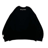 chain embroidery crew sweatshirt