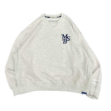 Chain Embroidery Crew Sweatshirt