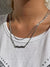 screw chain logo necklace