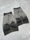 Bullet Logo Mud Fade Super Baggy Denim Pants 