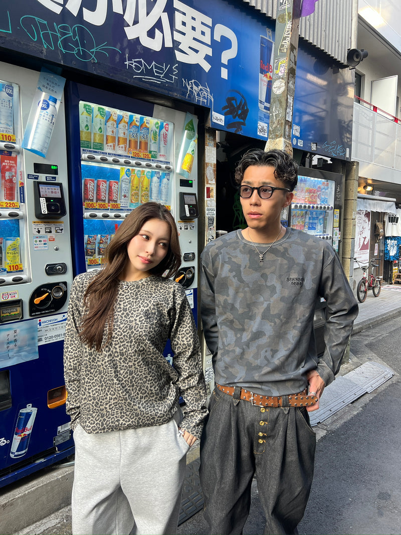 OE logo wide rib ls tee 