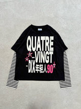QUATRE-VINGT Docking L/S Tee