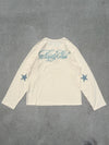 Cursive Logo Henley Neck Thermal L/S Tee