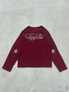Cursive Logo Henley Neck Thermal L/S Tee
