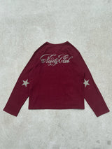 Cursive Logo Henley Neck Thermal L/S Tee