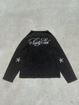 Cursive Logo Henley Neck Thermal L/S Tee