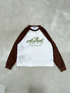 90 Horseshoe Logo Raglan L/S Tee