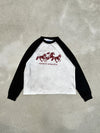 90 Horseshoe Logo Raglan L/S Tee