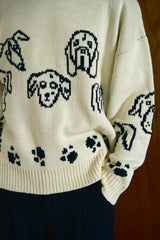 low gauge reversible dog sweater