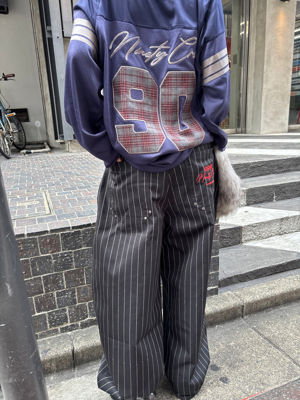 Stripe Tuck Buggy Pants – YZ Stripe Tuck Buggy Pants – YZ