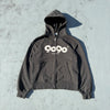9090 OG徽標拉鍊連帽衫