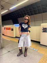 HEART LOGO APPLIQUE CROPPED TEE