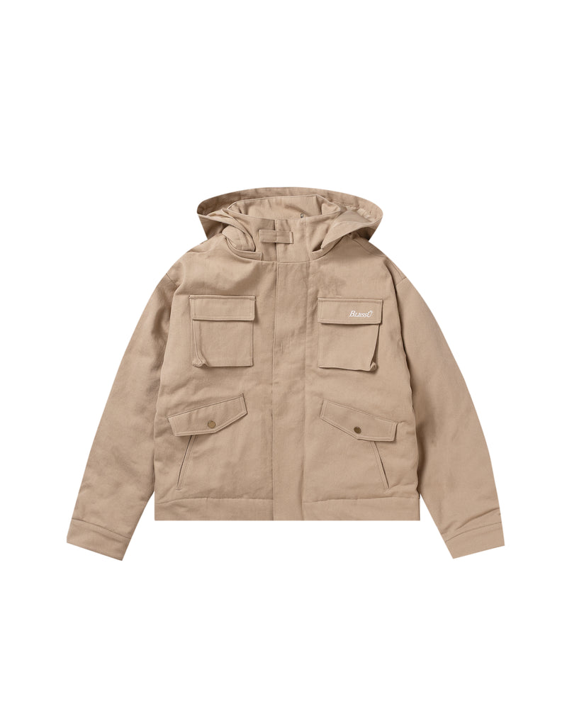 BU HOODED POCKET JACKET