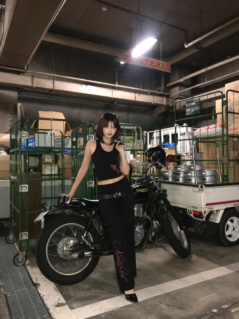 Feather Logo Slim Sweat Pants