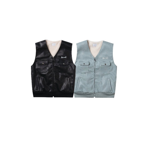 BU PU LEATHER VEST