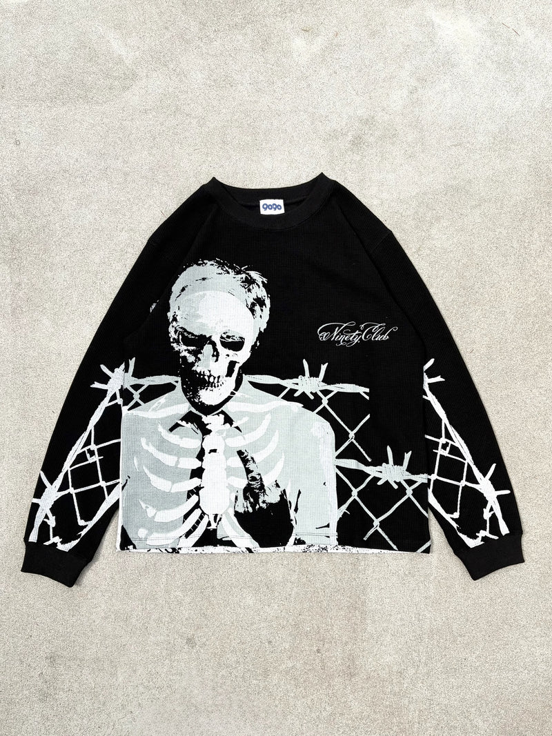 Fucking Skull Thermal L/S Tee – YZ