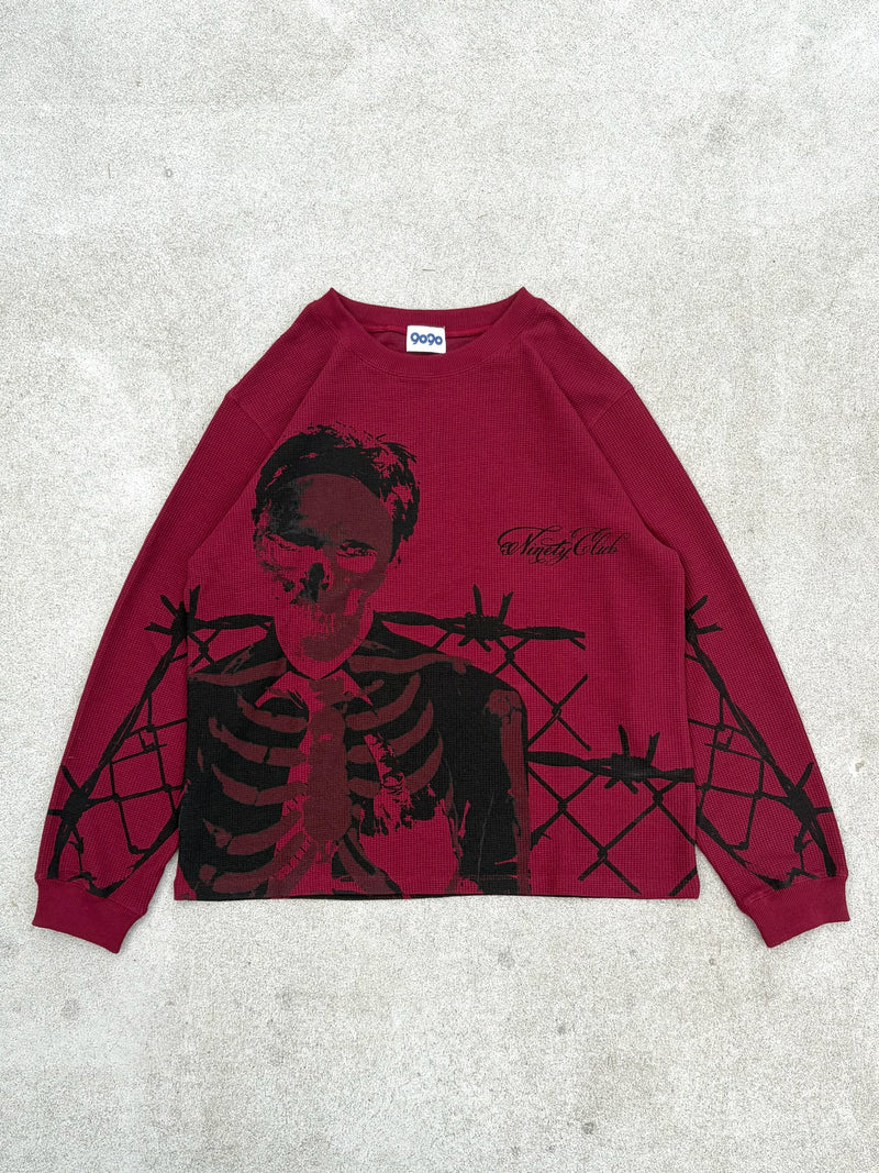 Fucking Skull Thermal L/S Tee – YZ
