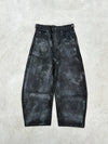 Bullet Logo Painted Dirty Denim Pants 