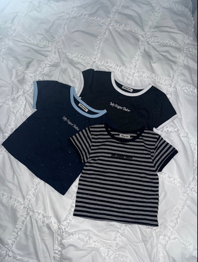 Glitter linger ss tee 