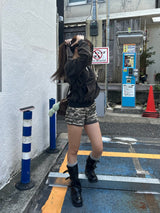 buckle point midi boots