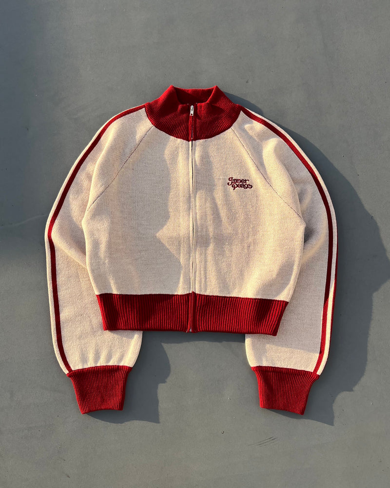 the inner peace knit track jacket