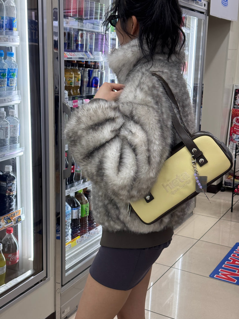 bambi fur zip jacket