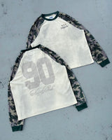 나인티 클럽 래글런 써멀 L/S 티 