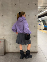 layered wrap midi skirt