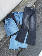 lowrise flare denim