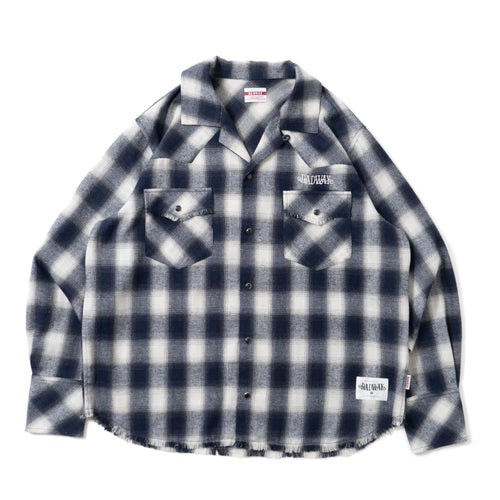 Western ombre check shirt