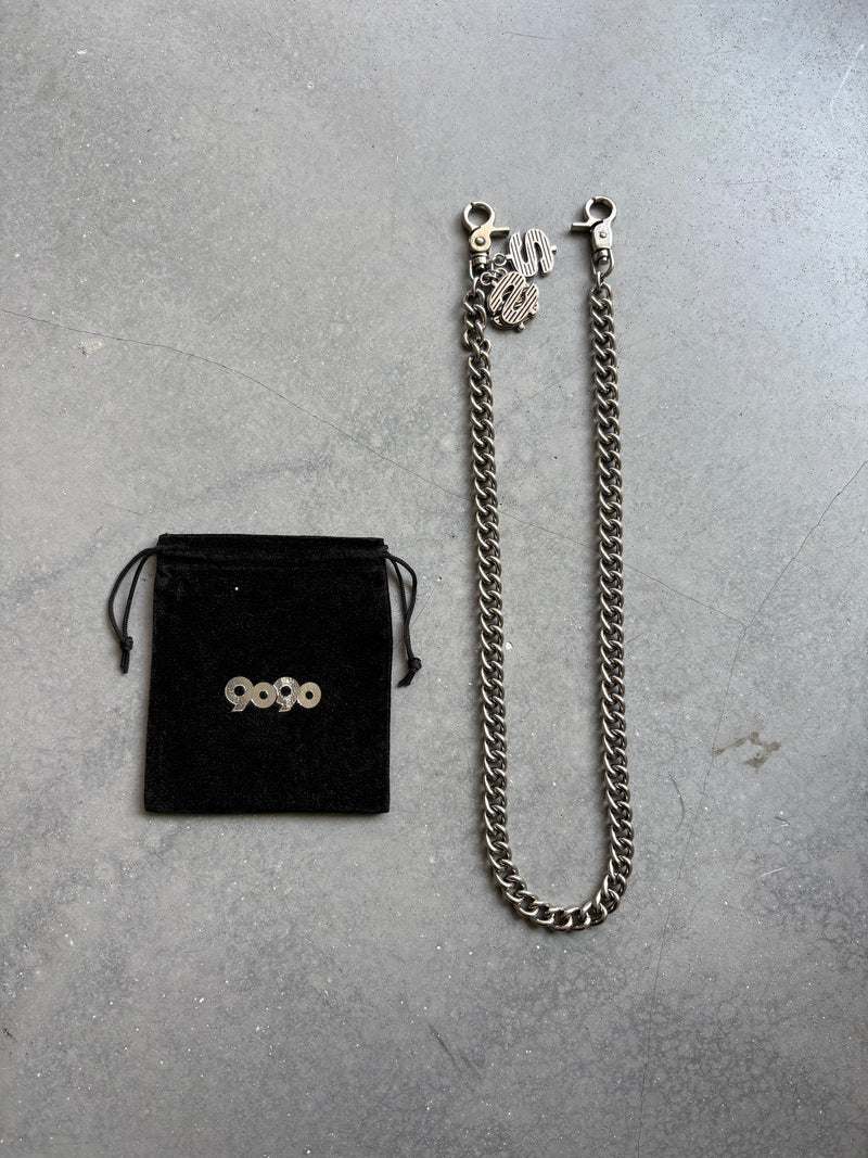 シルバー ウォレットチェーン 約90cm Triple Dollar Charm Wallet Chain – YZ