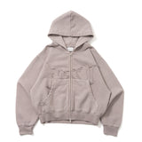 BU pigment zip hoodie