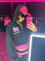 【9090girl×Juicy Couture】90 Logo Zip Hoodie