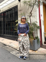 透視蕾絲長袖T恤 