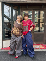 Stripe Tuck Buggy Pants