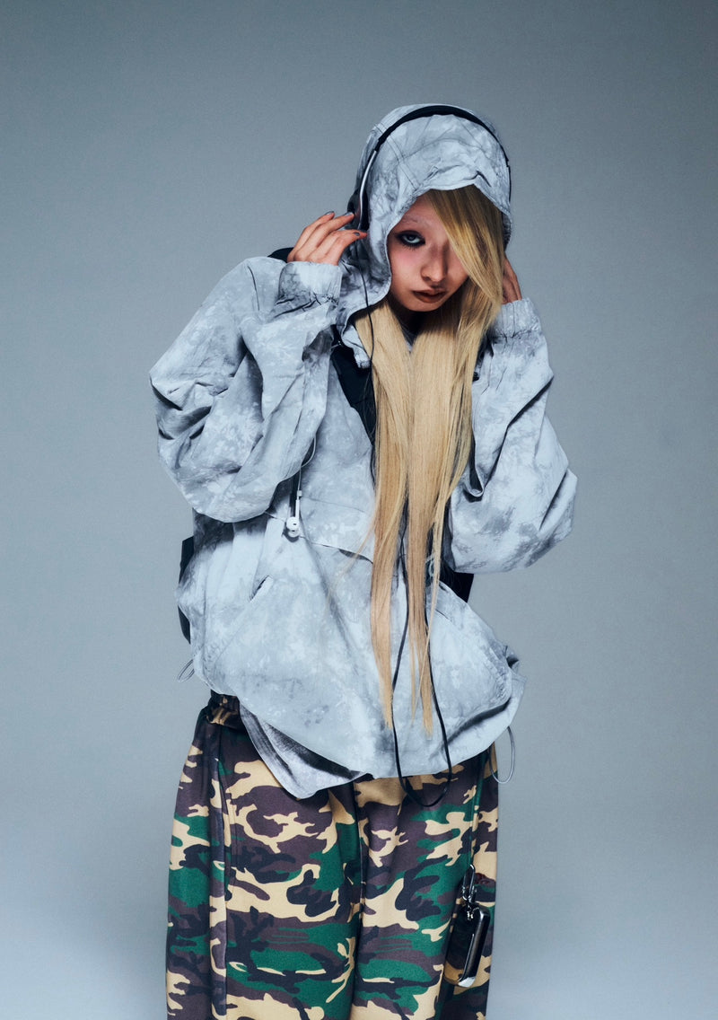 Tie Dye Anorak Hoodie